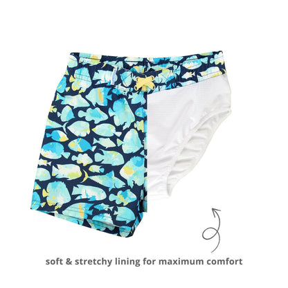 Boys Fish Friends Swim Trunks