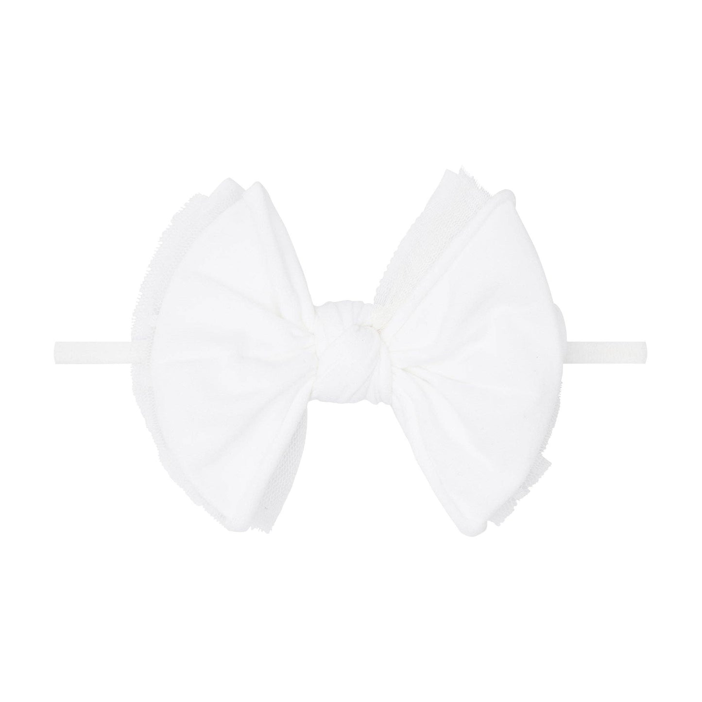 LAYERED FAB® SKINNY: white dot tulle