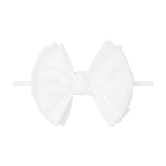 LAYERED FAB® SKINNY: white dot tulle
