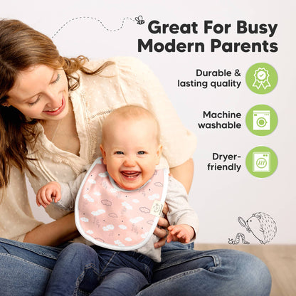 8-pack Urban Drool Bibs for Teething Baby Boys and Girls