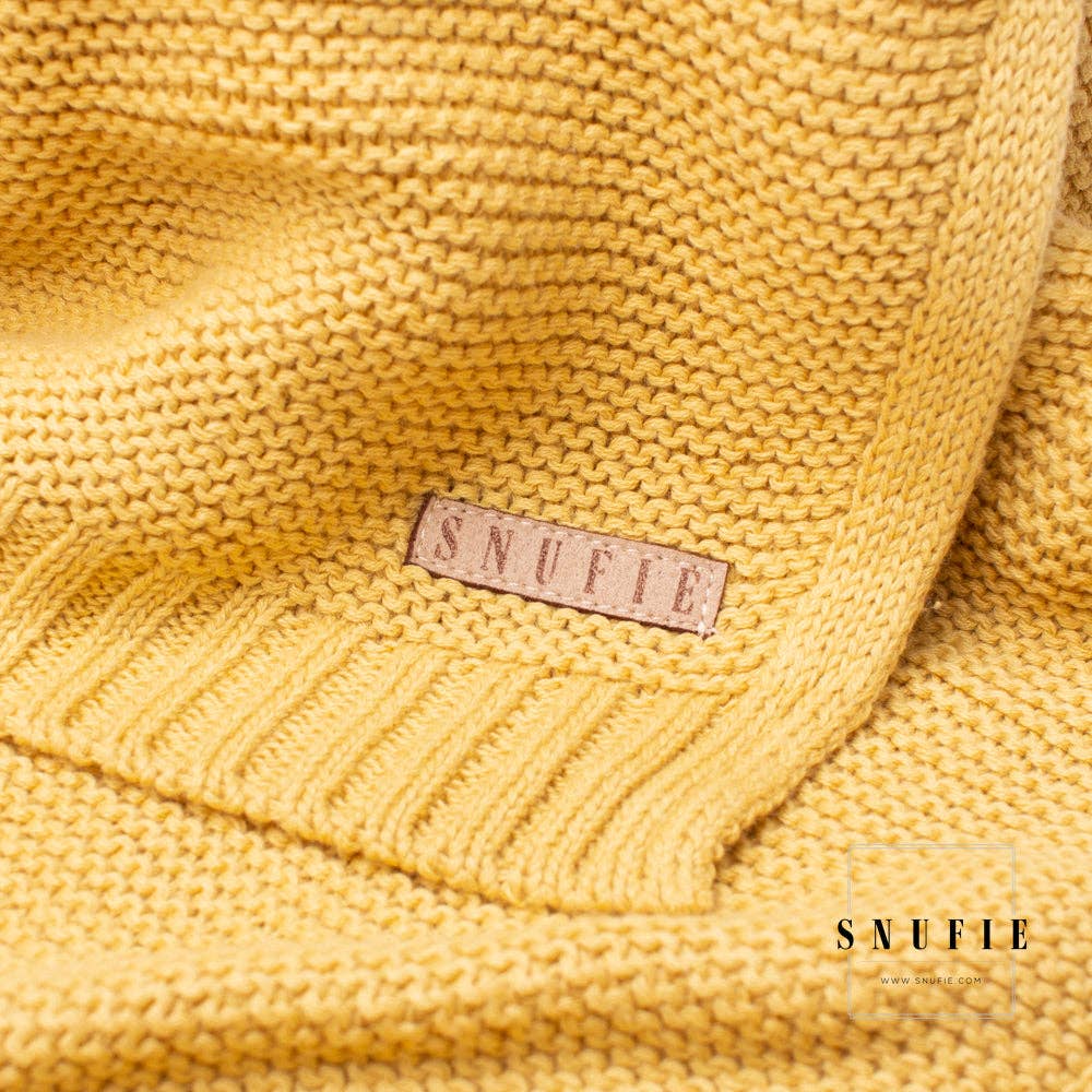 Snufie crib blanket Ochre yellow