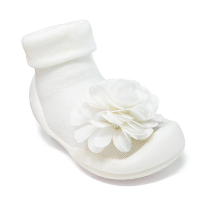 Komuello first walker baby sock shoes - Corsage -Snow