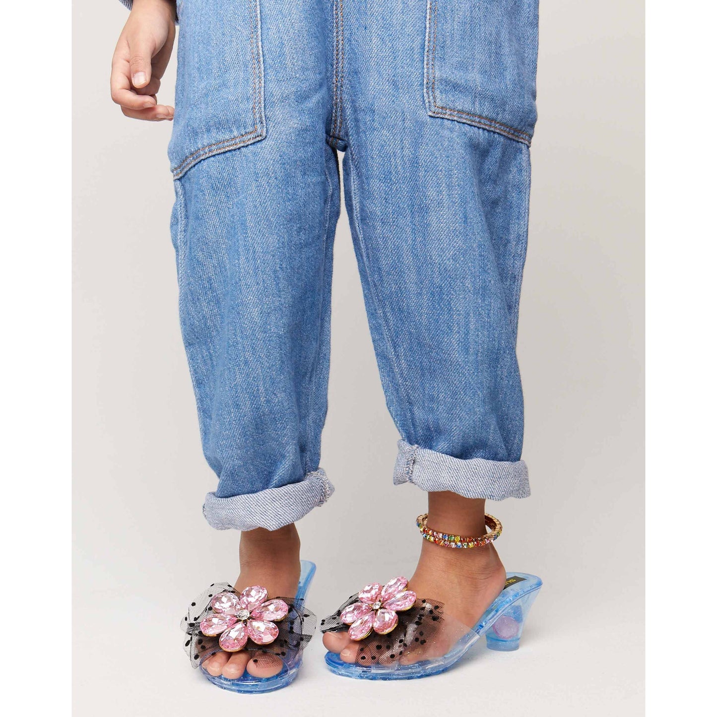 Pink Flower Gem Play Shoes