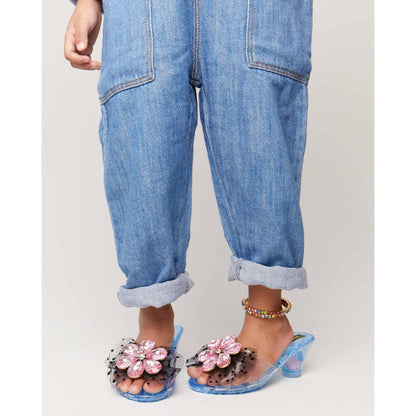 Pink Flower Gem Play Shoes