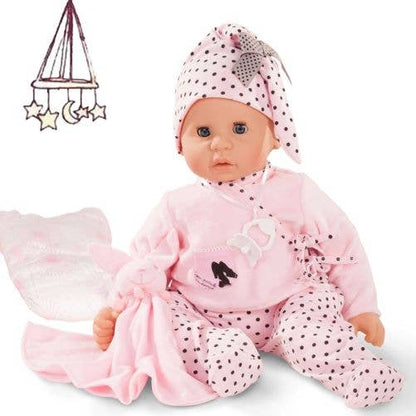 Gotz Cookie 19" Soft Baby Doll in Pink with Blue Sleeping