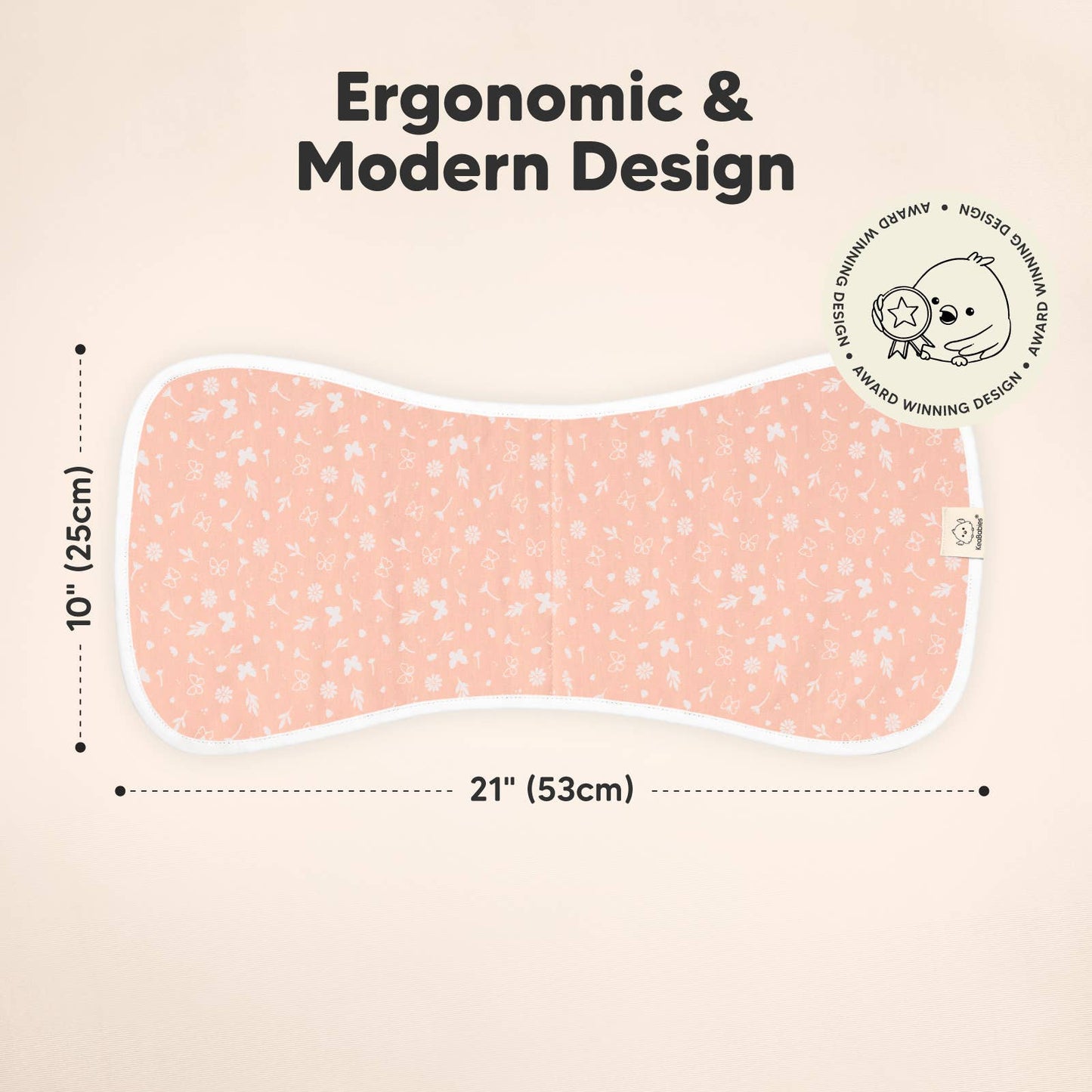 KeaBabies 5-Pack Urban Burp Cloths