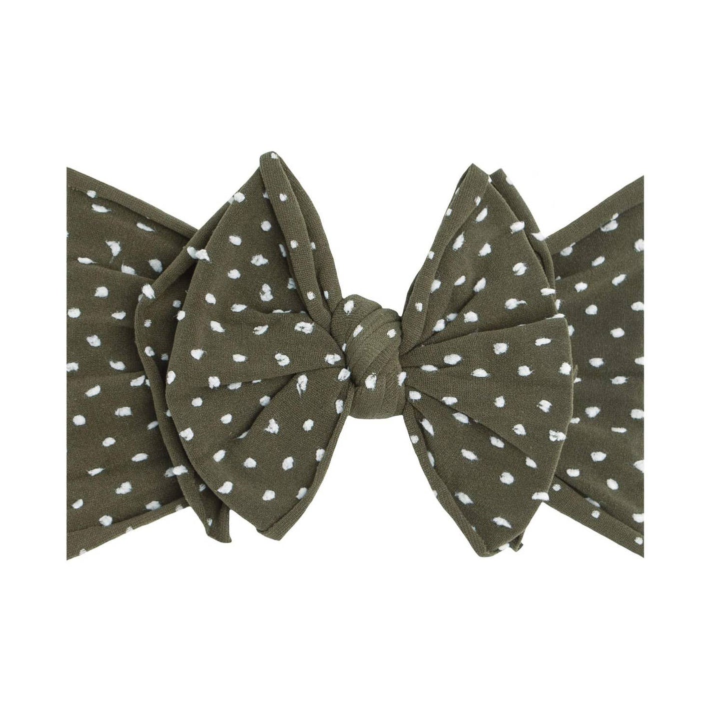 Baby Bling® Shabby Dot FAB-BOW-LOUS® soft nylon bow headband