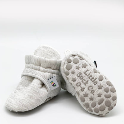 Stay-on, Non-Slip Bootie - Grey - Perfect baby Slipper