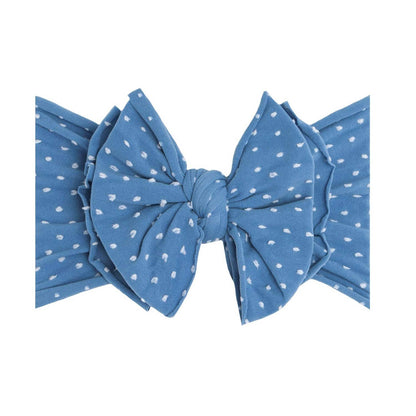 Baby Bling® Shabby Dot FAB-BOW-LOUS® soft nylon bow headband