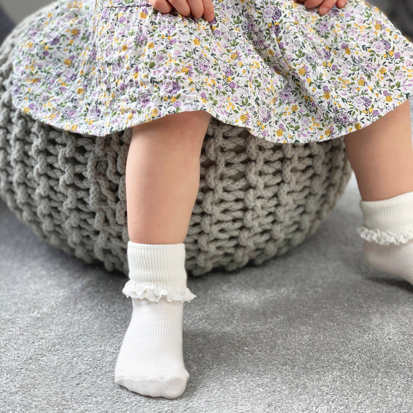 Frilly Non-Slip Stay-On Baby and Toddler Socks