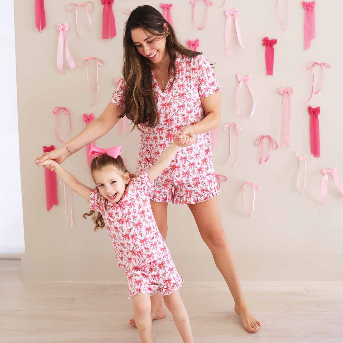 Two Piece Short Lounge Set | Bow Besties