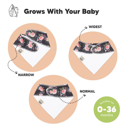 10-pack Baby Bandana Bibs for Boys and Girls