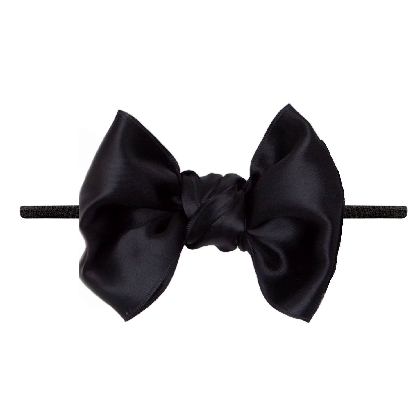 Baby Bling® Satin FAB® Skinny nylon headband with satin bow