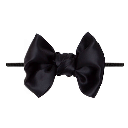 Baby Bling® Satin FAB® Skinny nylon headband with satin bow