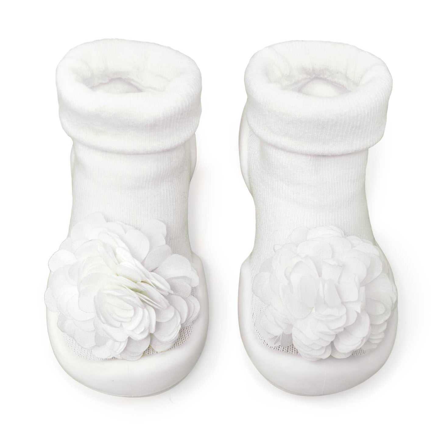 Komuello first walker baby sock shoes - Corsage -Snow