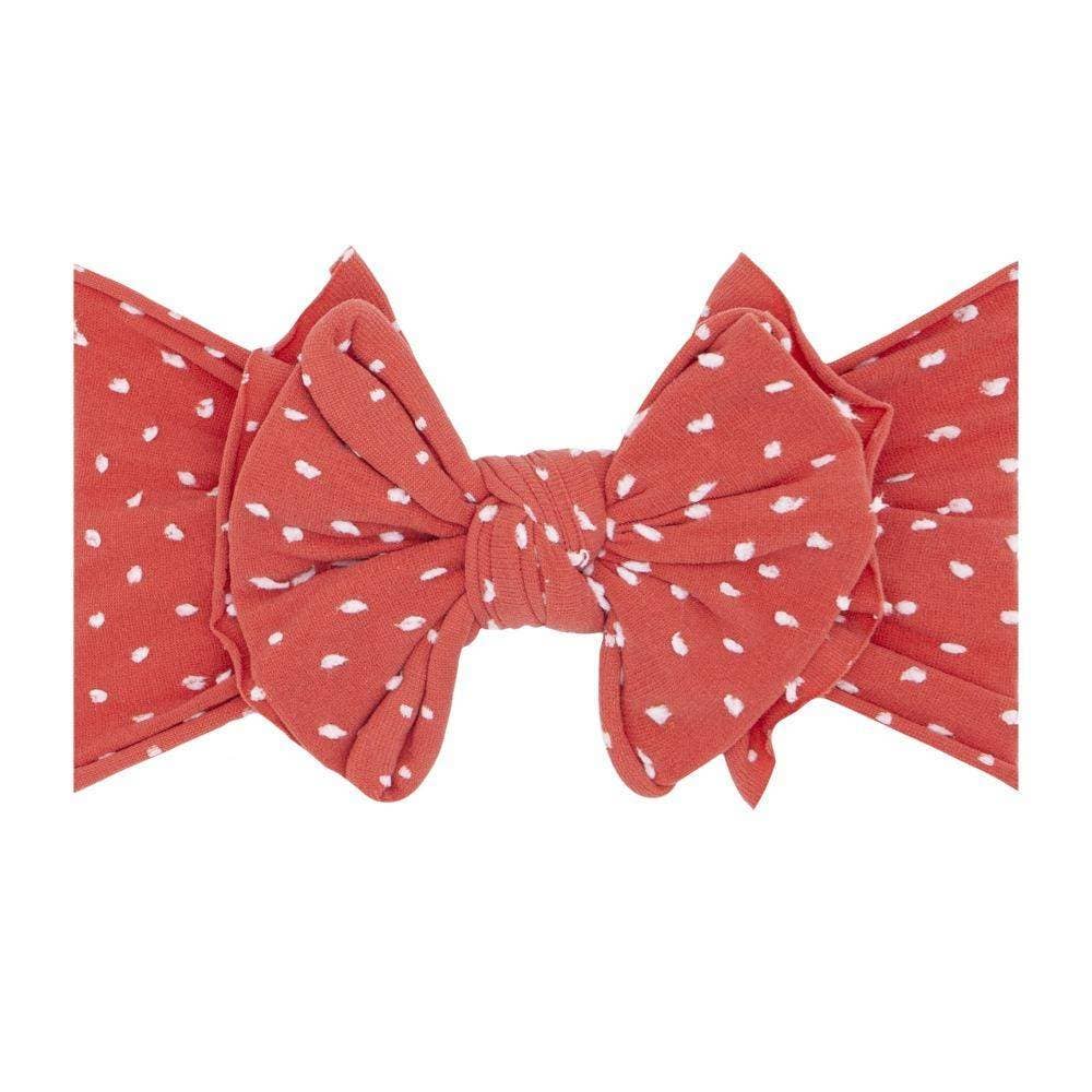 Baby Bling® Shabby Dot FAB-BOW-LOUS® soft nylon bow headband