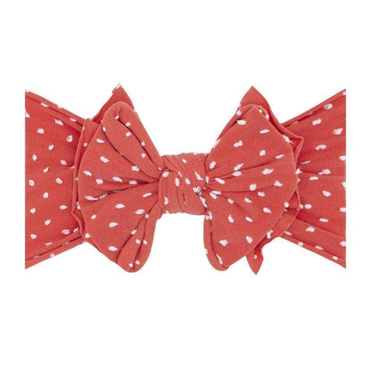 Baby Bling® Shabby Dot FAB-BOW-LOUS® soft nylon bow headband