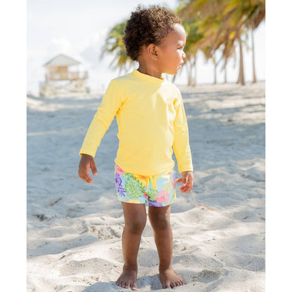 Boys Banana Long Sleeve Rash Guard