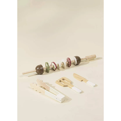 Wooden Barbecue Playset and Accessories