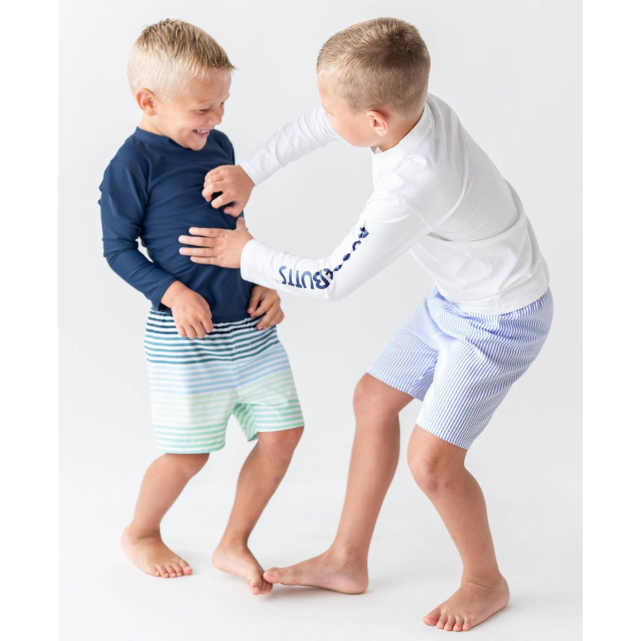 Boys Navy Long Sleeve Rash Guard