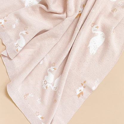 Blanket, Swan | Organic Cotton Kids & Baby Decor