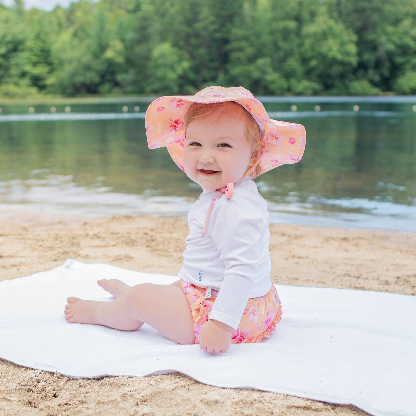 Ruffle Snap Reusable Swimsuit Diaper