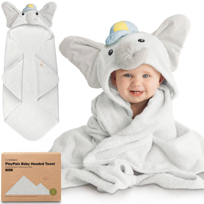 Playpals Hooded Baby Bath Towels for Newborn