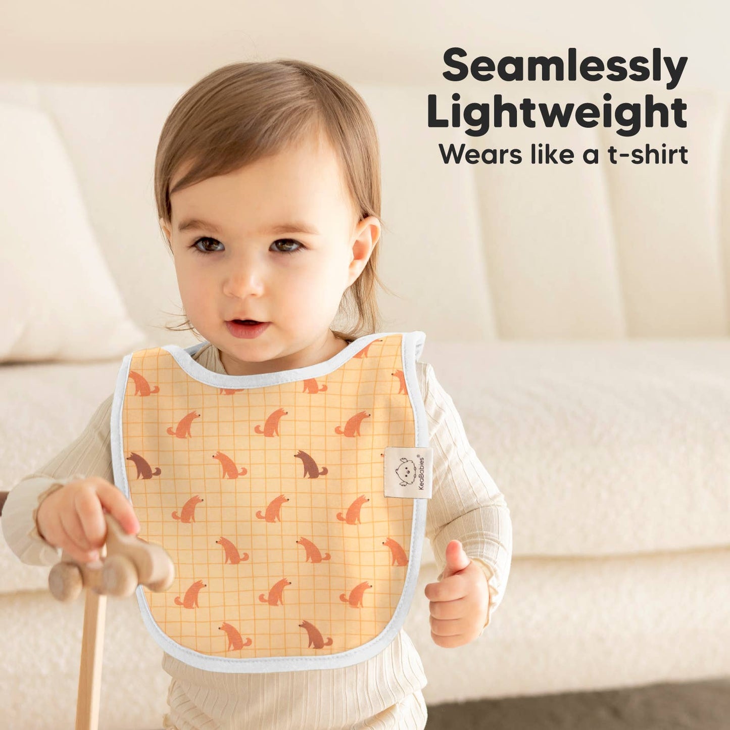 KeaBabies 8-Pack Hallo Drool Bibs