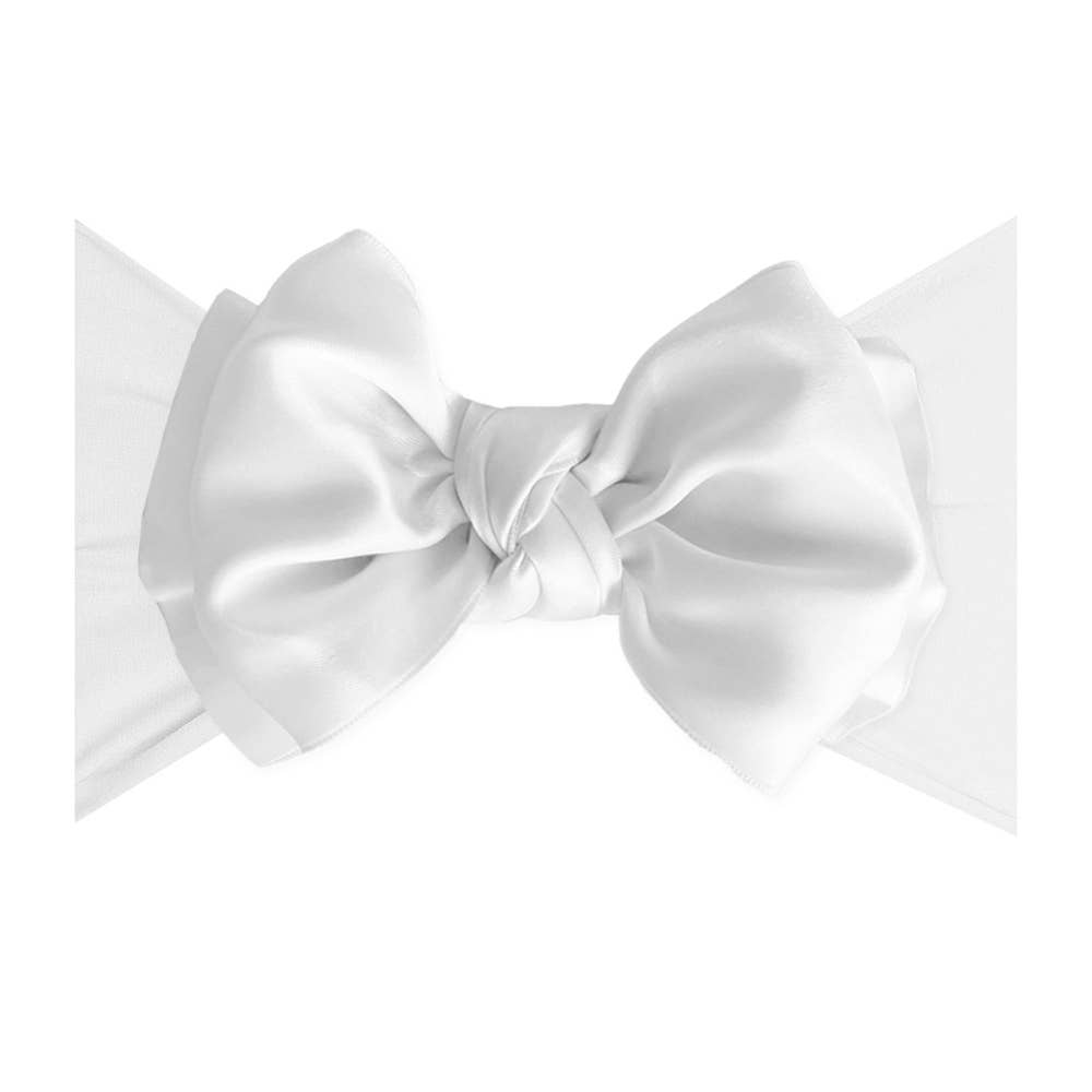 Baby Bling® Satin FAB® soft nylon headband with satin bow
