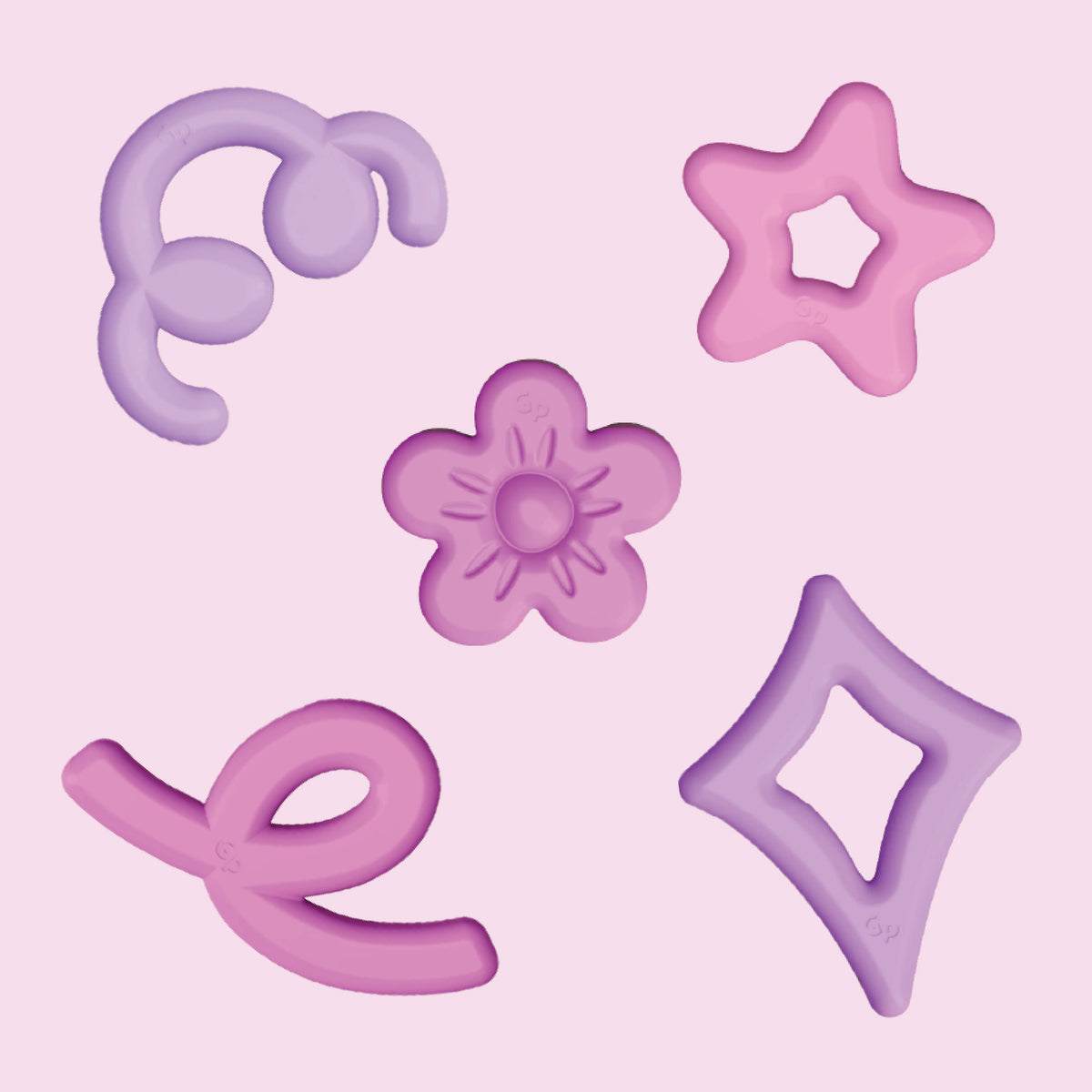 Glo Pals Mini Sensory Jar and Silicone Fun Filler Bundle - Pink