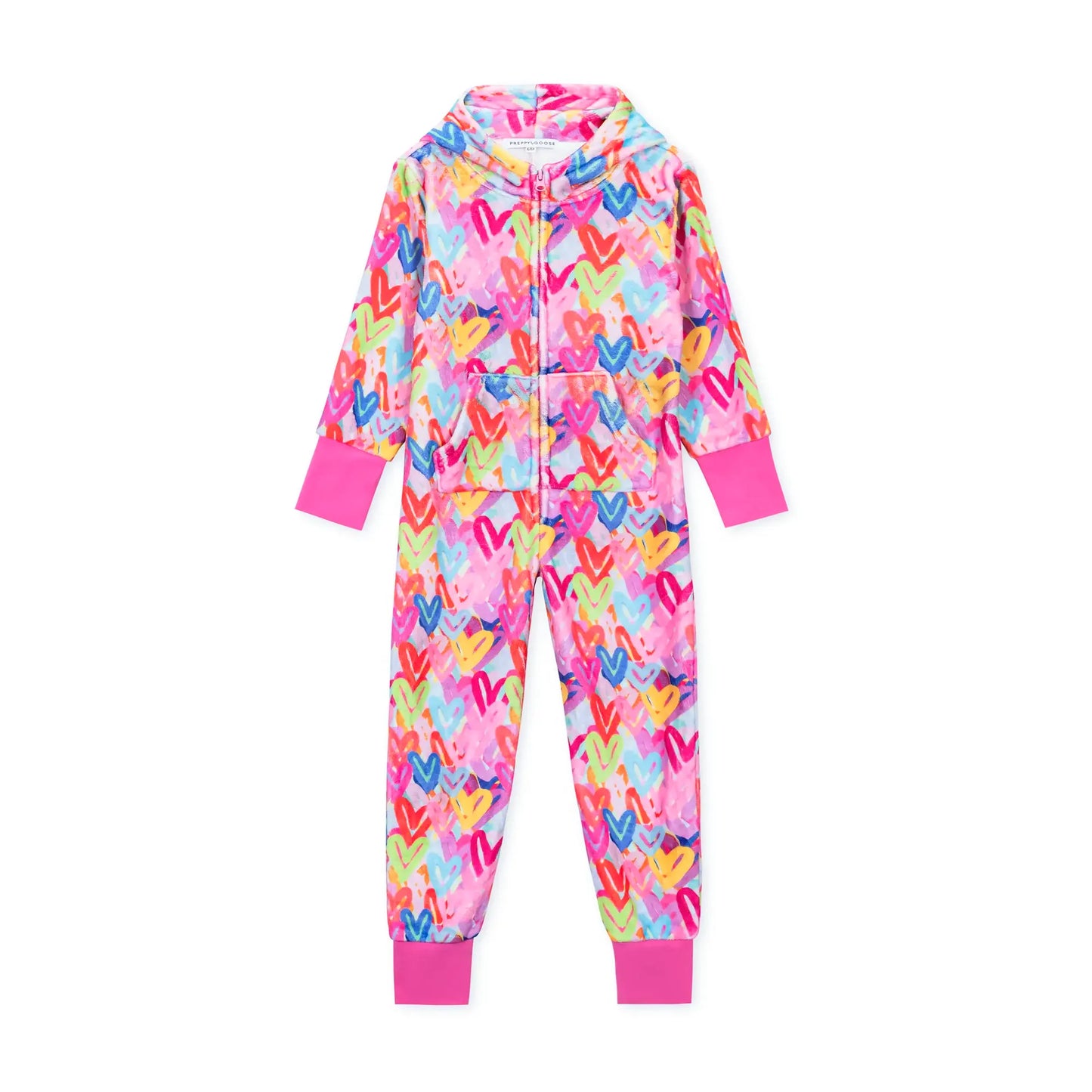 Graffiti Hearts Plush Onesie