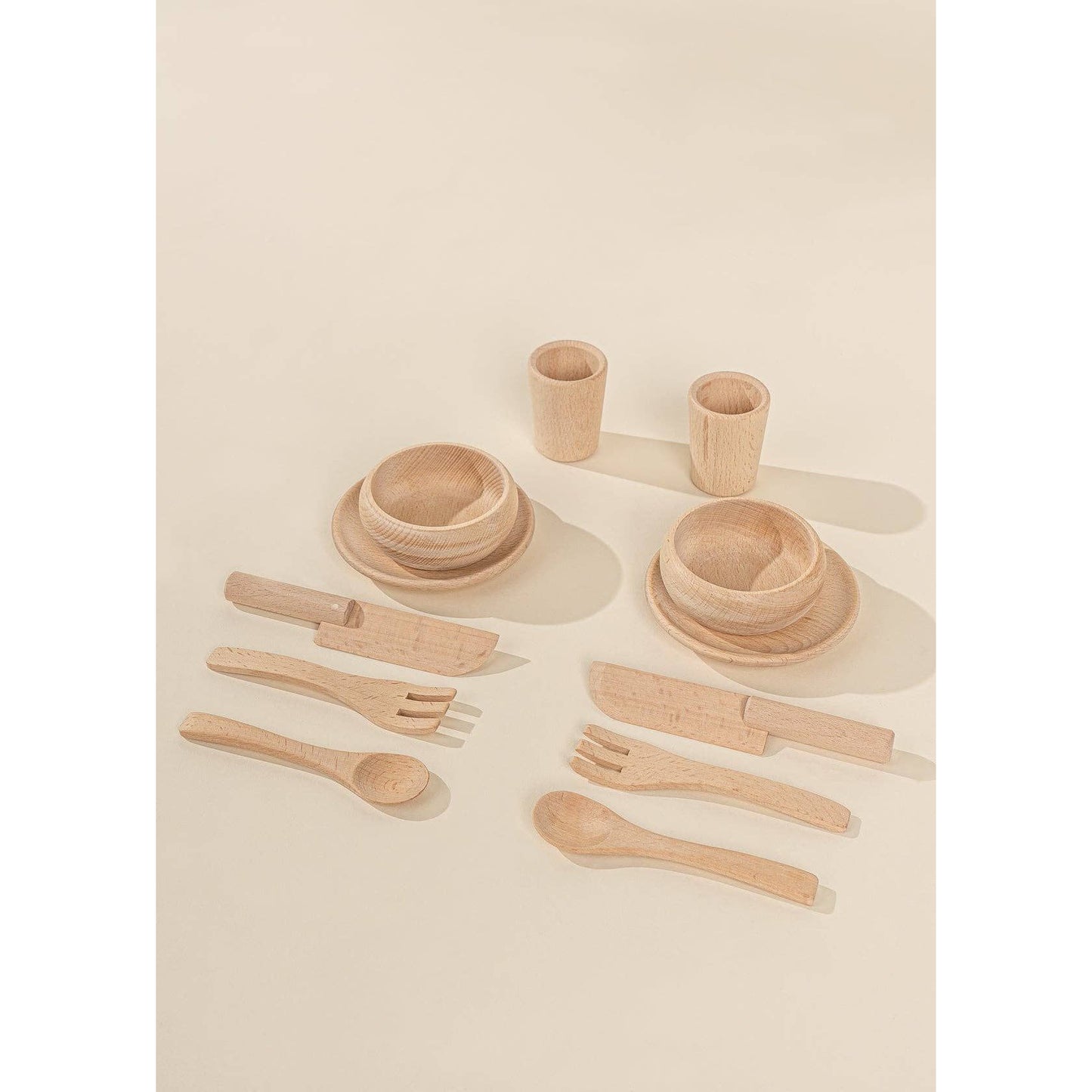 Wooden Dinnerware Playset (12 Pcs)