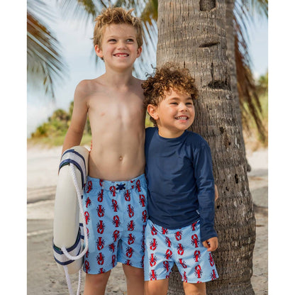 Boys Navy Long Sleeve Rash Guard