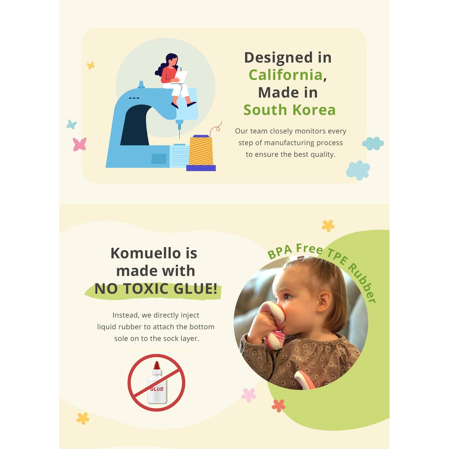 Komuello first walker baby sock shoes-Train