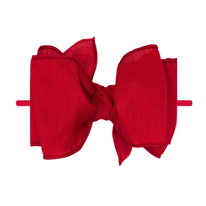 Baby Bling® Faux Silk Big Classic Bow Skinny on Nylon