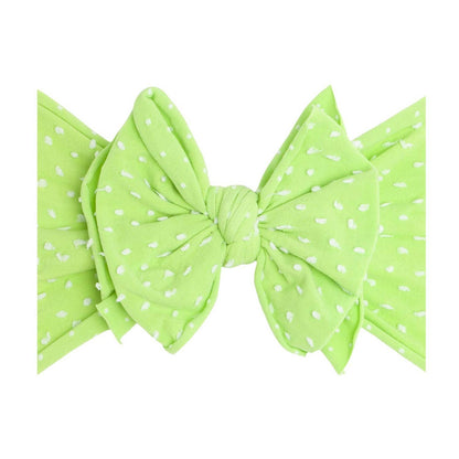 Baby Bling® Shabby Dot FAB-BOW-LOUS® soft nylon bow headband