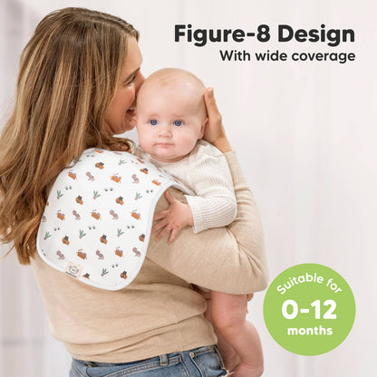 KeaBabies 5-Pack Urban Burp Cloths