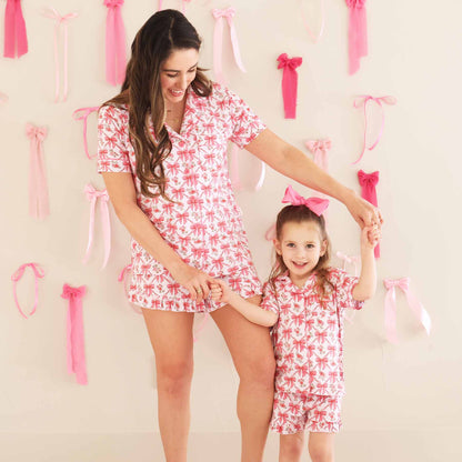 Two Piece Short Lounge Set | Bow Besties