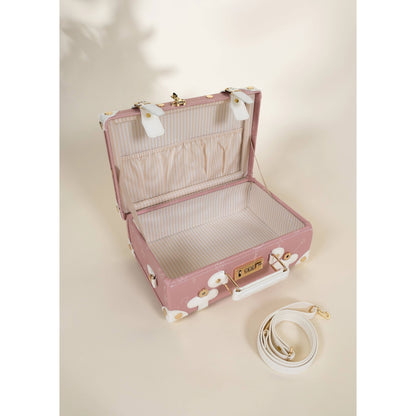 Vegan Leather Carry-On Suitcase - Ballerina