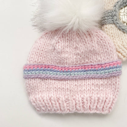 Ski Goggles Beanie, Baby Pink Baby & Kids Winter Hat