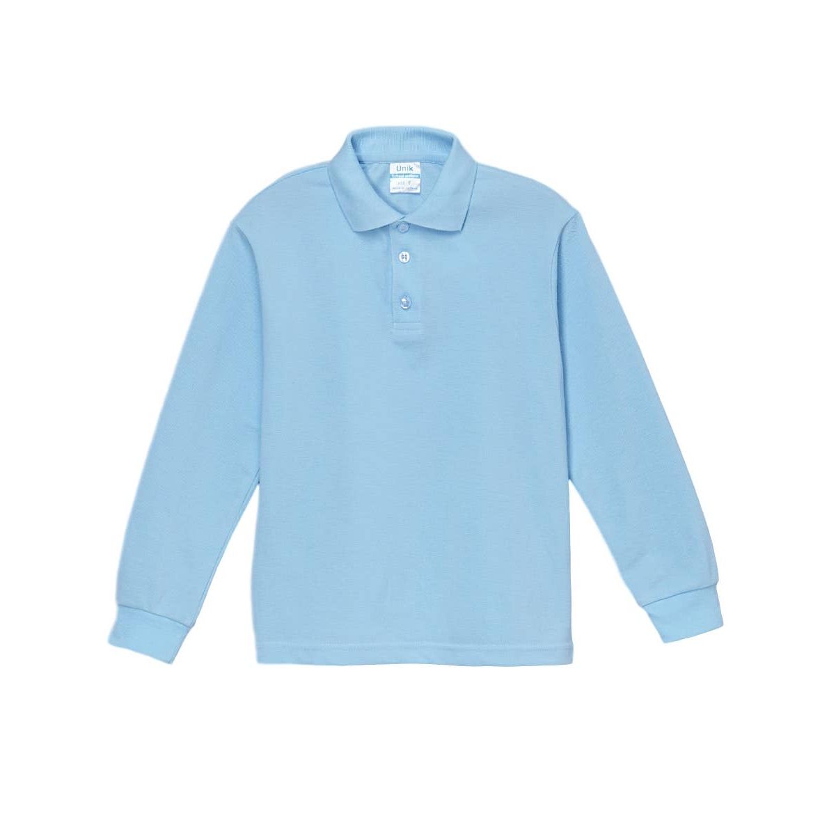 Boy's Uniform Pique Polo Shirt Long Sleeve Size 5