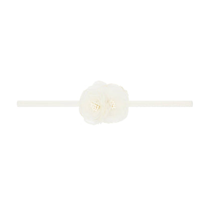 Baby Bling® Flower Skinny soft nylon headband