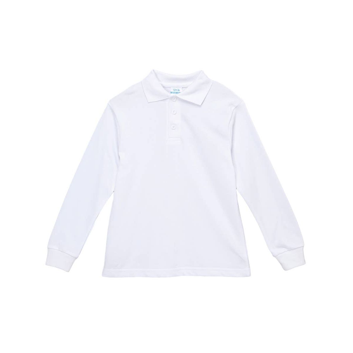 Boy's Uniform Pique Polo Shirt Long Sleeve Size 5