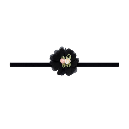 Baby Bling® Flower Skinny soft nylon headband