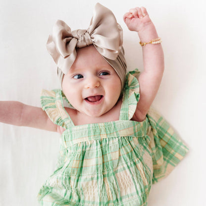 Baby Bling® Satin FAB® soft nylon headband with satin bow