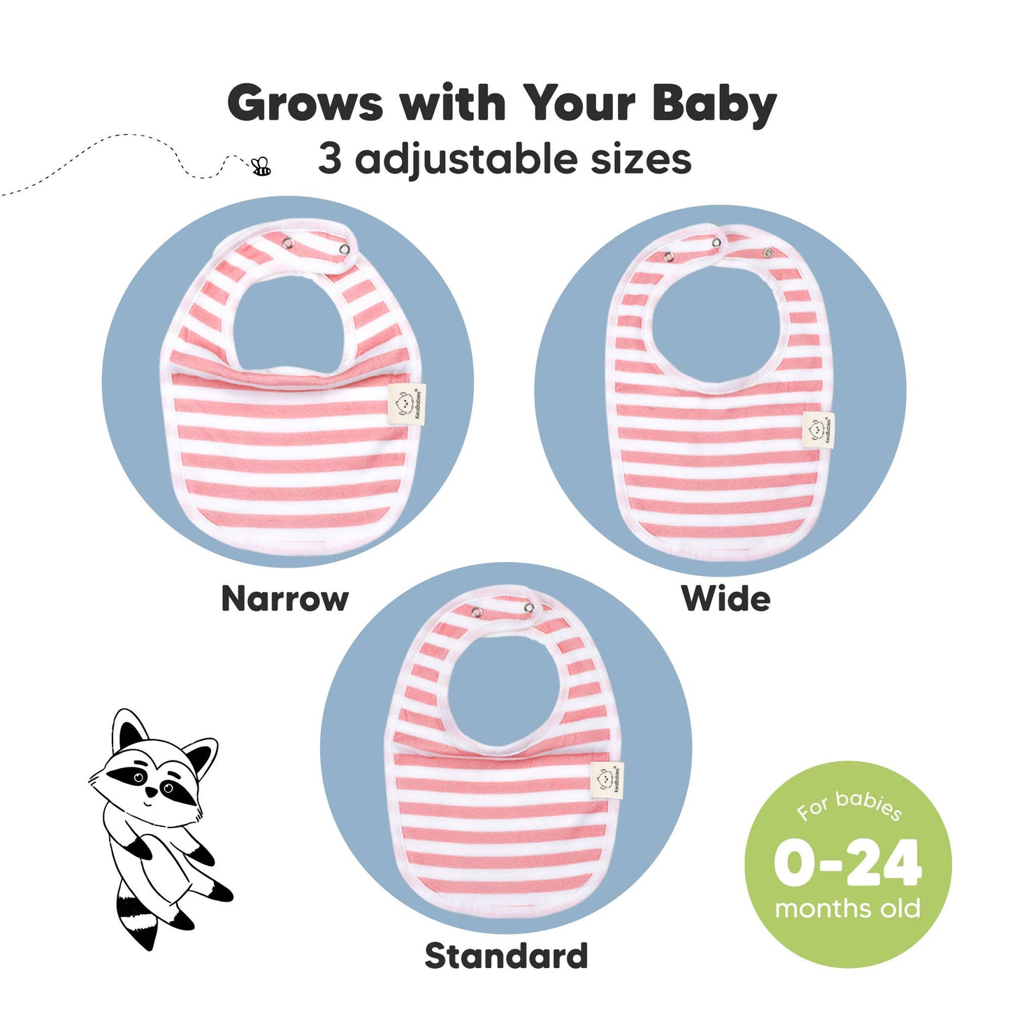 8-pack Urban Drool Bibs for Teething Baby Boys and Girls