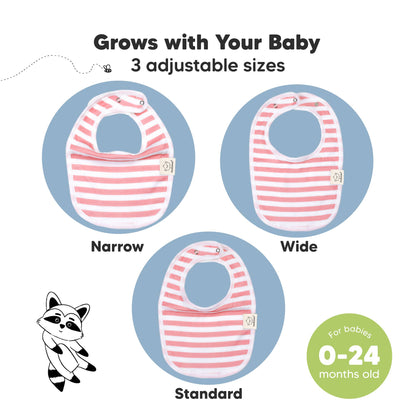 8-pack Urban Drool Bibs for Teething Baby Boys and Girls