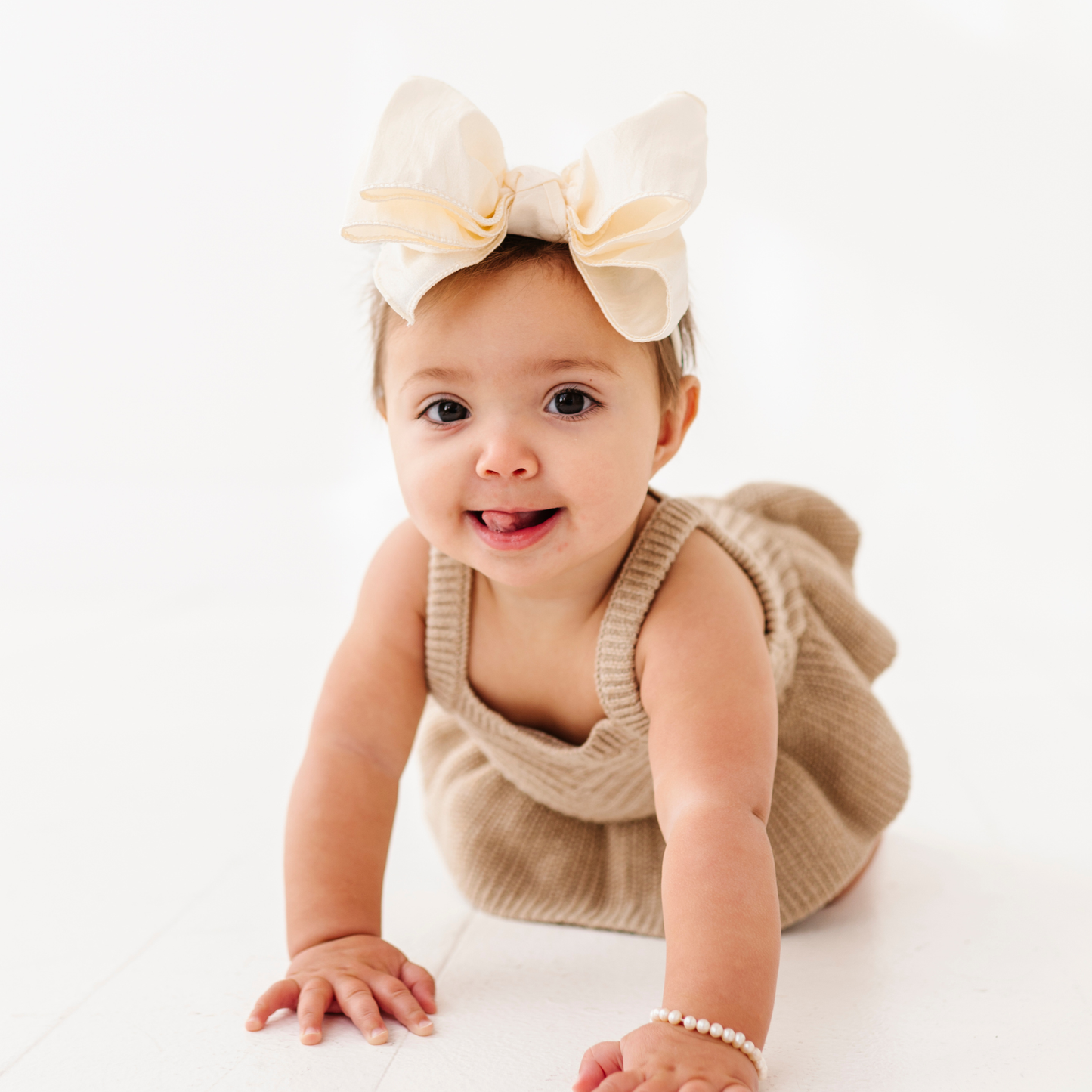 Baby Bling® Faux Silk Big Classic Bow Skinny on Nylon