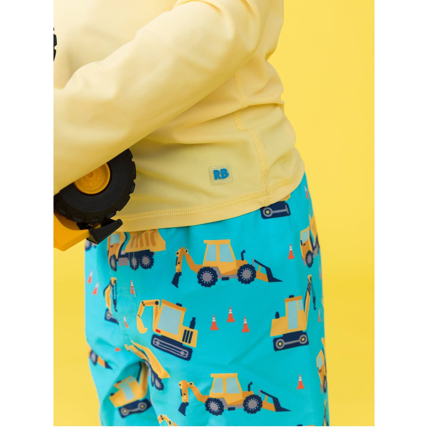 Boys Under Construction Swim Trunks