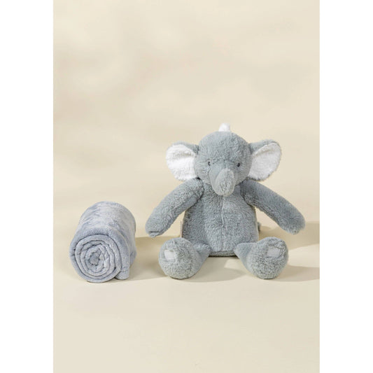 Elephant Plush Toy Snuggling Blanket
